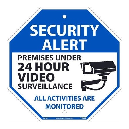 Nmc Security Alert 24 Hr Video Monitor Sign, M976R M976R